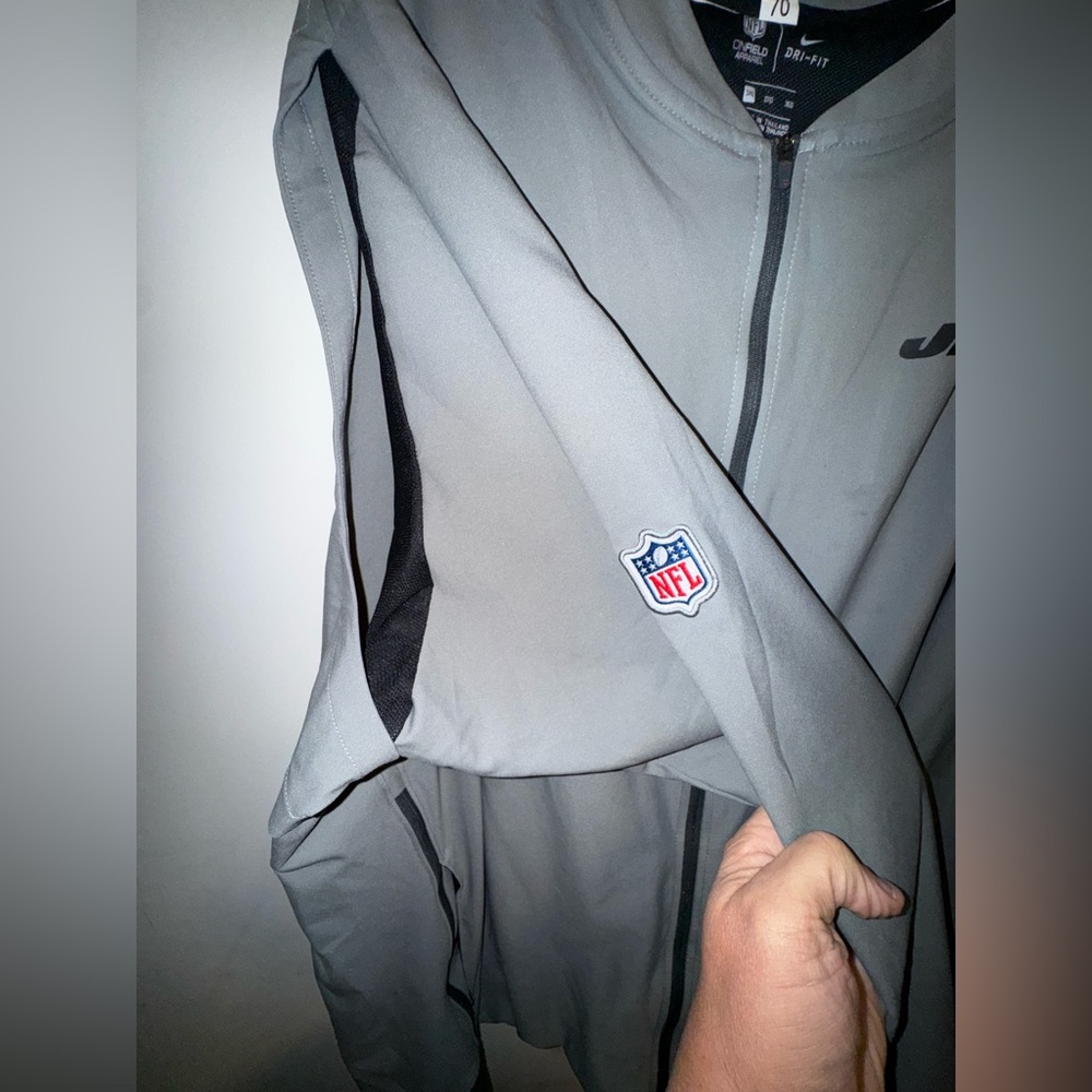 NFL NY Jets Gray Coach’s 3XL Nike Jacket - Picture 3 of 5